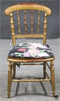Vintage Wood Spindle Back Chair