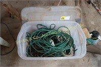 Box of Misc. Extension Cords Indoor / Outdoor