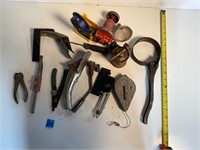 Various Tools and Chalk Line Reel