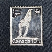 1/2 oz Fine Silver Bar- Olympics Comm. Stamp