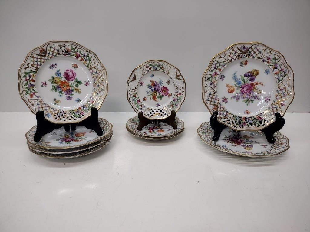 Dresden Schumann Bavarian Reticulated Dishes