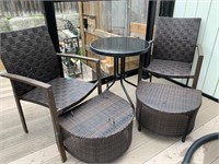 Outdoor Patio Furniture with Chairs-Tables as Foun