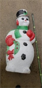 Snowman Blow Mold (hole in mitten)