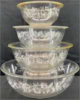 Pyrex Corning Colonial Mist Mixing Bowls