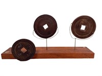 Decorative Wooden Asian Currency Display