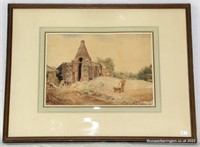 William Henry Hunt 1790 -1864 Painting Oast House