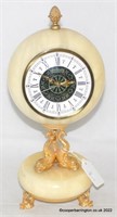 Vintage Precista Quartz Onyx Mantel Clock