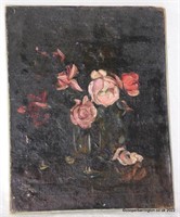 Graham Glen Impressionist Floral Oil on Canvas