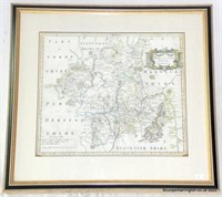 Map of Worcestershire1st Ed.1695 Robert Morden