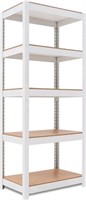 HOMEDANT House Metal Shelving Unit with Laminated