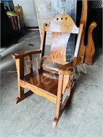 Custom made solid wood rocker