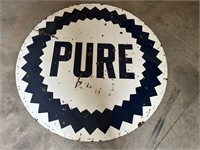 72" Pure Oil Co. 2 Sided Sign