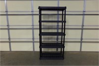 Plano interlocking plastic shelf with 5 shelves