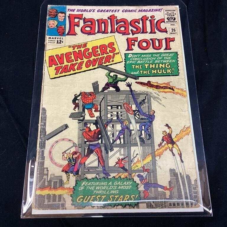 1964 MARVEL COMIC FANTASTIC FOUR #26, GC, COVER