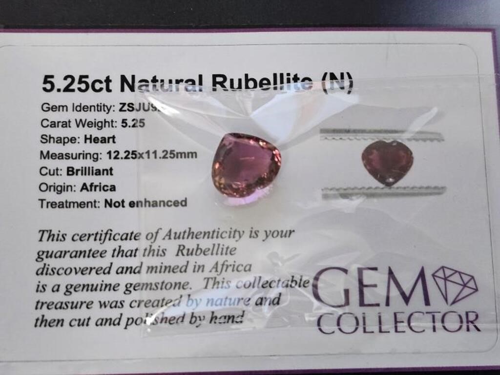 5.25ct Natural Rubellite