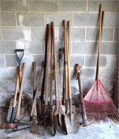 Tools to Include Post Hole Diggers, Grain Shovel,