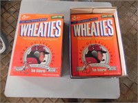 2 Vintage Tom Osborne Wheatie Boxes