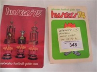 Vintage Huskers Football Media Guides -'74,'75,'76