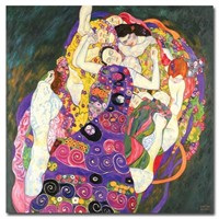 Trademark Fine Art Virgins by Gustav Klimt Canvas