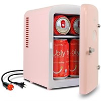 Koolatron Retro Mini Portable Fridge, 4L Compact