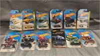 Hot Wheel Cars On Card qty 12