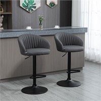 Adjustable Swivel Bar Stools Set of 2