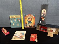 3 Very Old Childrens Books& Toys