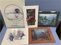 Lot of 5 pictures: 2 are of Anchorage, City of the
