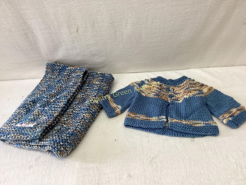 Handmade Baby Jacket & Blanket