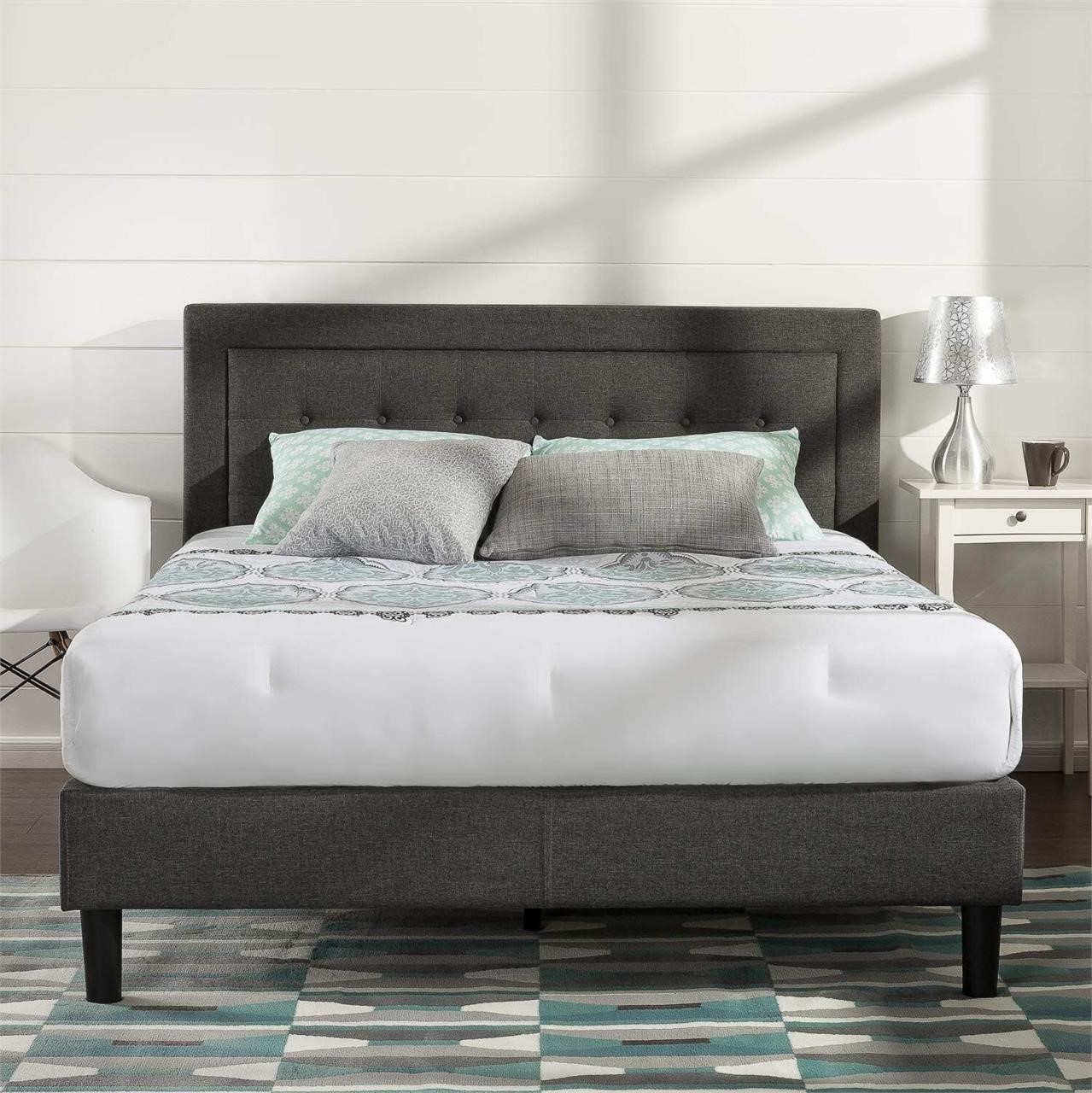 Zinus Dachelle Upholstered Bed Frame  Queen