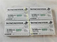 80 Rounds of Winchester 5.56 Green Tip Ammo
