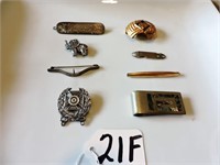 Antique Mixed Metals Pins and Clips