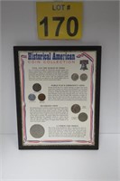 Historical American Coin Collcection Framed