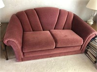 Dark rose love seat