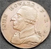 1792 John Howard Halfpenny Conder Token AU
