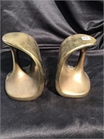 Pair of brass bookends