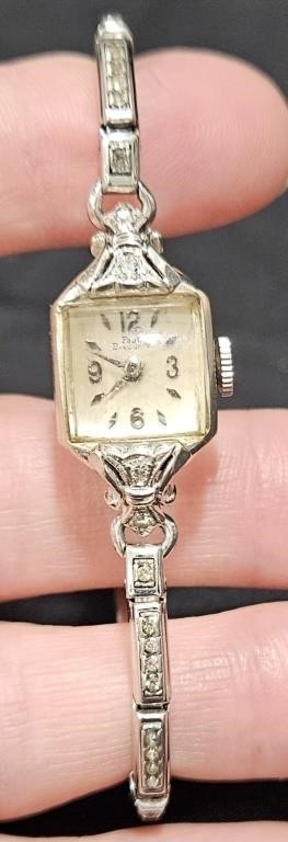 1930s 14K White Gold Diamonds Watch Paul Breguette