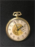 Elgin 15 Jewelry 14K Gold Filled Pocket Watch