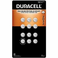 12-Pk Duracell Lithium 2032 Coin Batteries