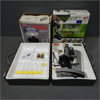 Coleman Propane Stove, Microscope Sets