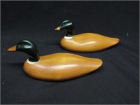A Pair of Carved Mallard Ducks | Mike Hussey