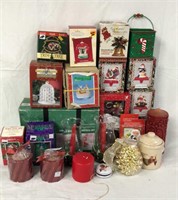 Christmas Stocking Holders, Candles, Ornaments