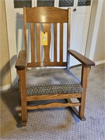 MISSION STYLE OAK ROCKER