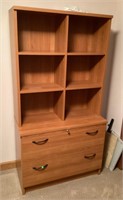 6' bookshelf and contents