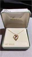 14K Heart Necklace