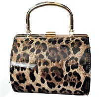 NEW Leopard Print Cylinder Bag