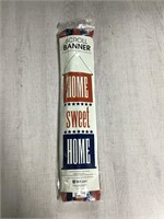 PATRIOTIC SCROLL BANNER "HOME SWEET HOME" AZ6