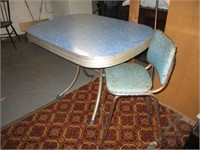 vintage dining table and chair