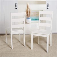 White Ladder Dining Chairs