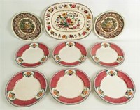 Mason's English China Plates and Platter